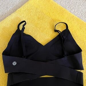 lululemon happy warrior Black Sports Bra